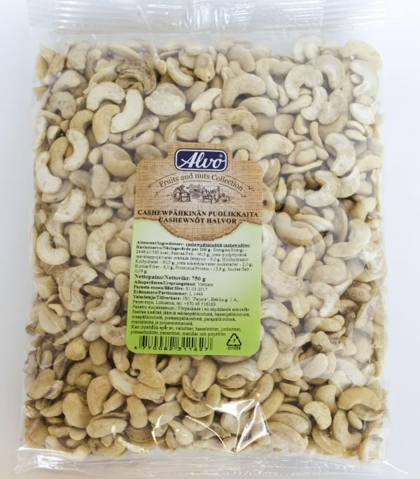 Alvo Cashewpähkinän Puolikkaita 750 G