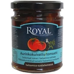 Aurinkokuivattu tomaatti balsamico suolaliemessä