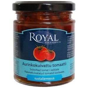 Aurinkokuivattu tomaatti suolaliemessä