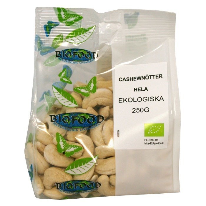 Biofood Cashewnötter Hela 250 g