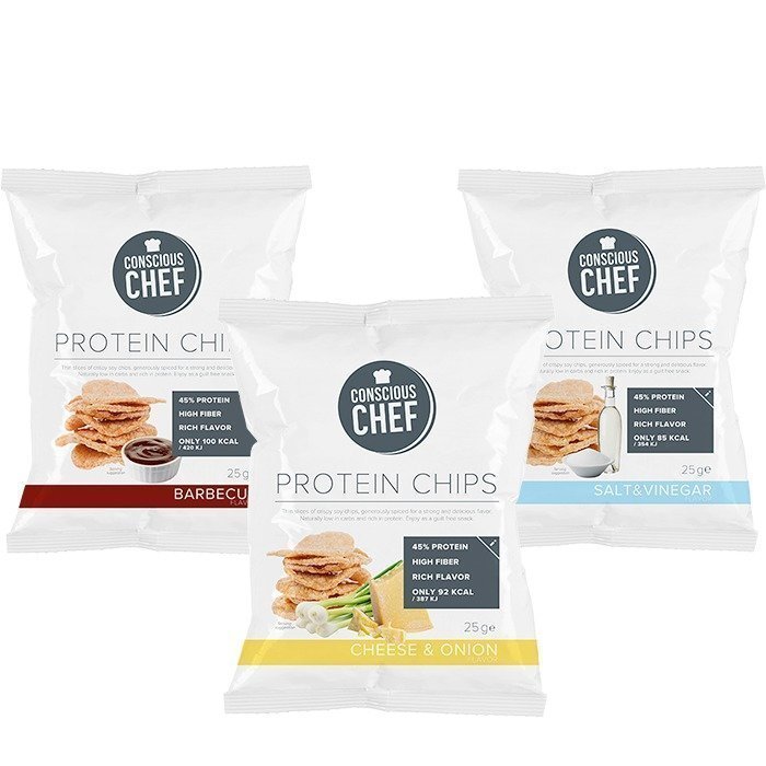 Conscious Chef 3 x Protein Chips 25 g