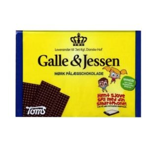 Galle&Jessen Mørk Pålægschokolade 60 Stk