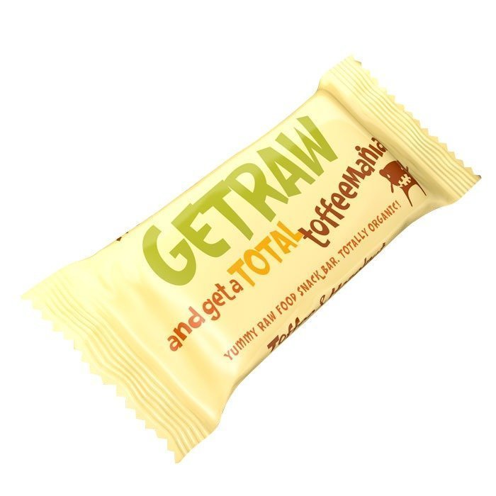 Getraw Toffee & Hazelnut Snack Bar 48 g