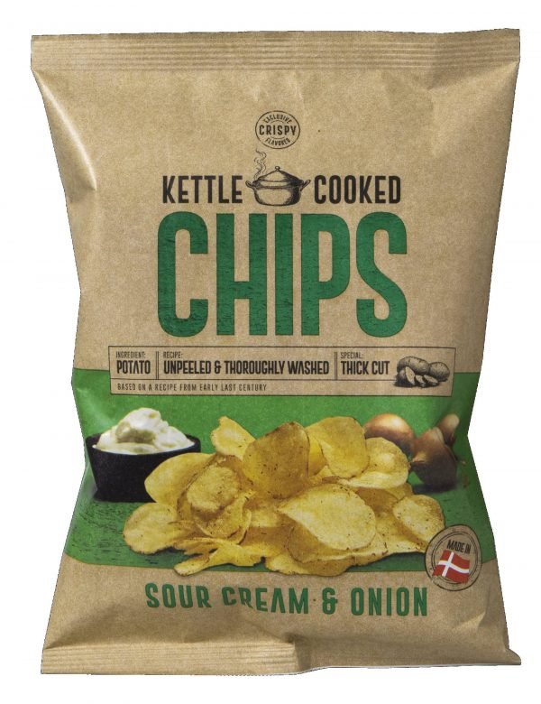 Kettle Cooked Chips Sour Creme & Onion 150 G