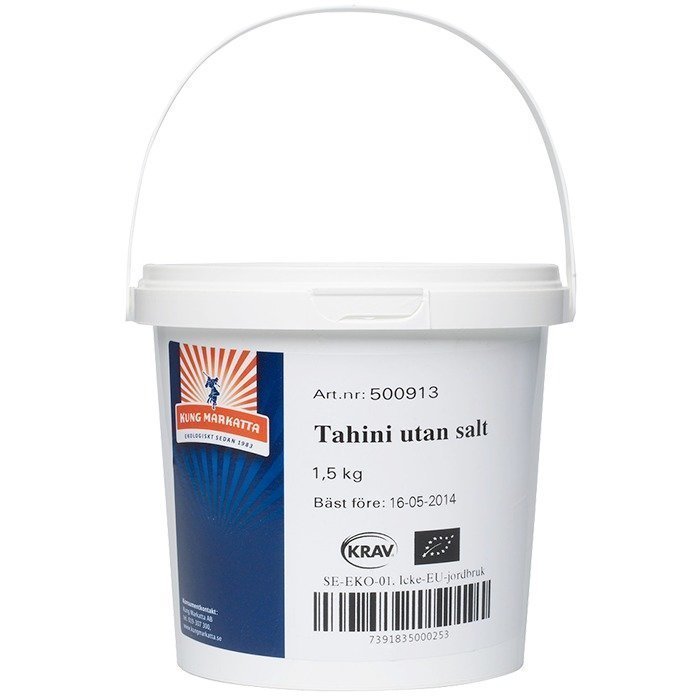 Kung Markatta Tahini utan salt Luomu 1