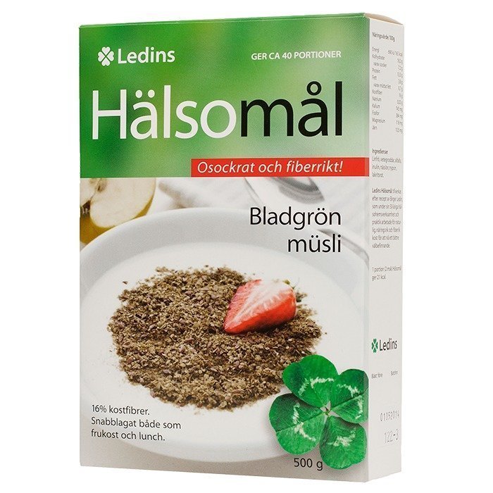 Ledins Hälsomål Lehtivihreä Mysli Makeuttamaton 500 g