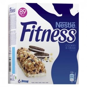 Nestle Fitness Cookie & Creme Viljapatukka 6x23