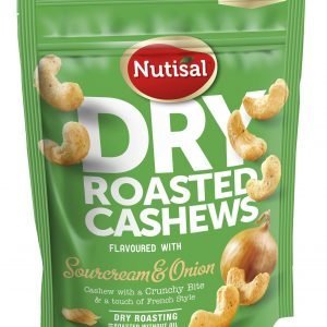 Nutisal Cashew Sourcream & Onion Maustetut Pähkinät 140 G