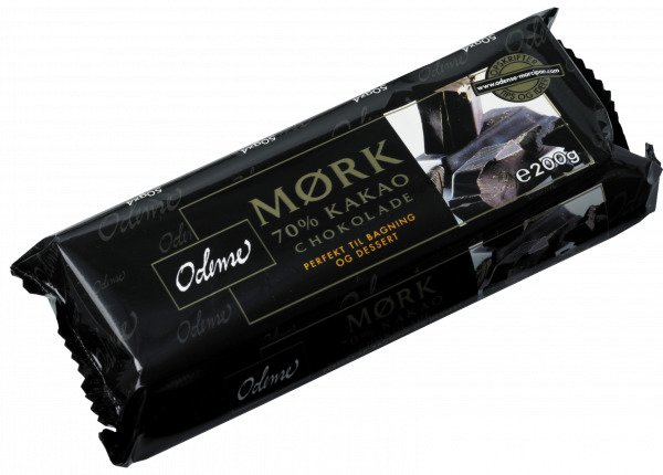 Odense Mørk Chokolade 70% 200 G