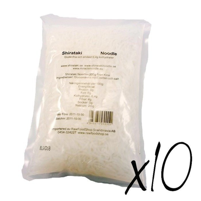 RawFoodShop 10 x Shirataki Noodle 200 g