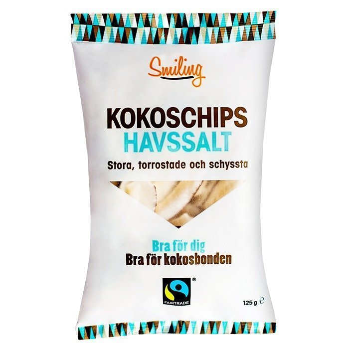 Smiling Kokoschips Havssalt 125 g